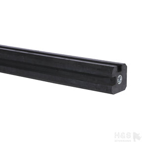 Hoekpaal 275cm vlakke kop antraciet sp/37