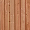 180x180 Douglas 21 planken tuinscherm rvs geschroefd