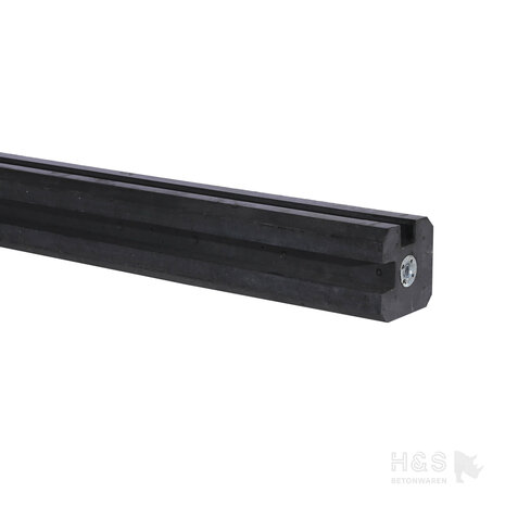 Hoekpaal 275cm vlakke kop antraciet sp/37