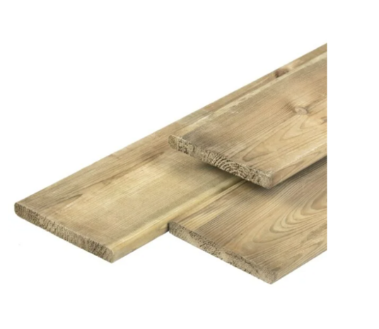 Plank 16x140x1950  Grenen ge&iuml;mpregneerd 