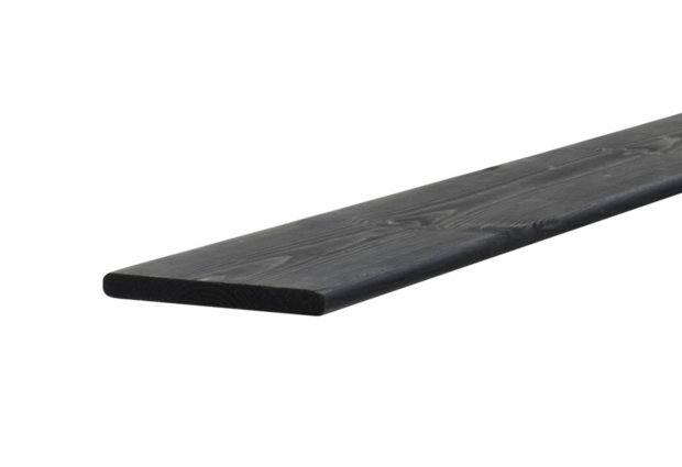 Plank zwart gespoten 16x140x1800